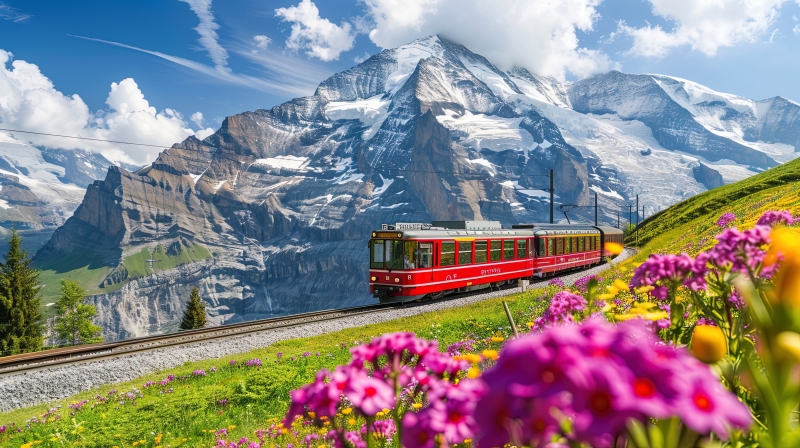 SUISSE/AUTRICHE - Trains l&eacute;gendaires de Suisse et Alpages Autrichiens p.338-339